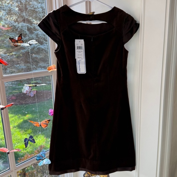 NWT - Florence Eiseman Brown Velvet Dress w/Tiered Sleeves - Girls 16 - Picture 8 of 10